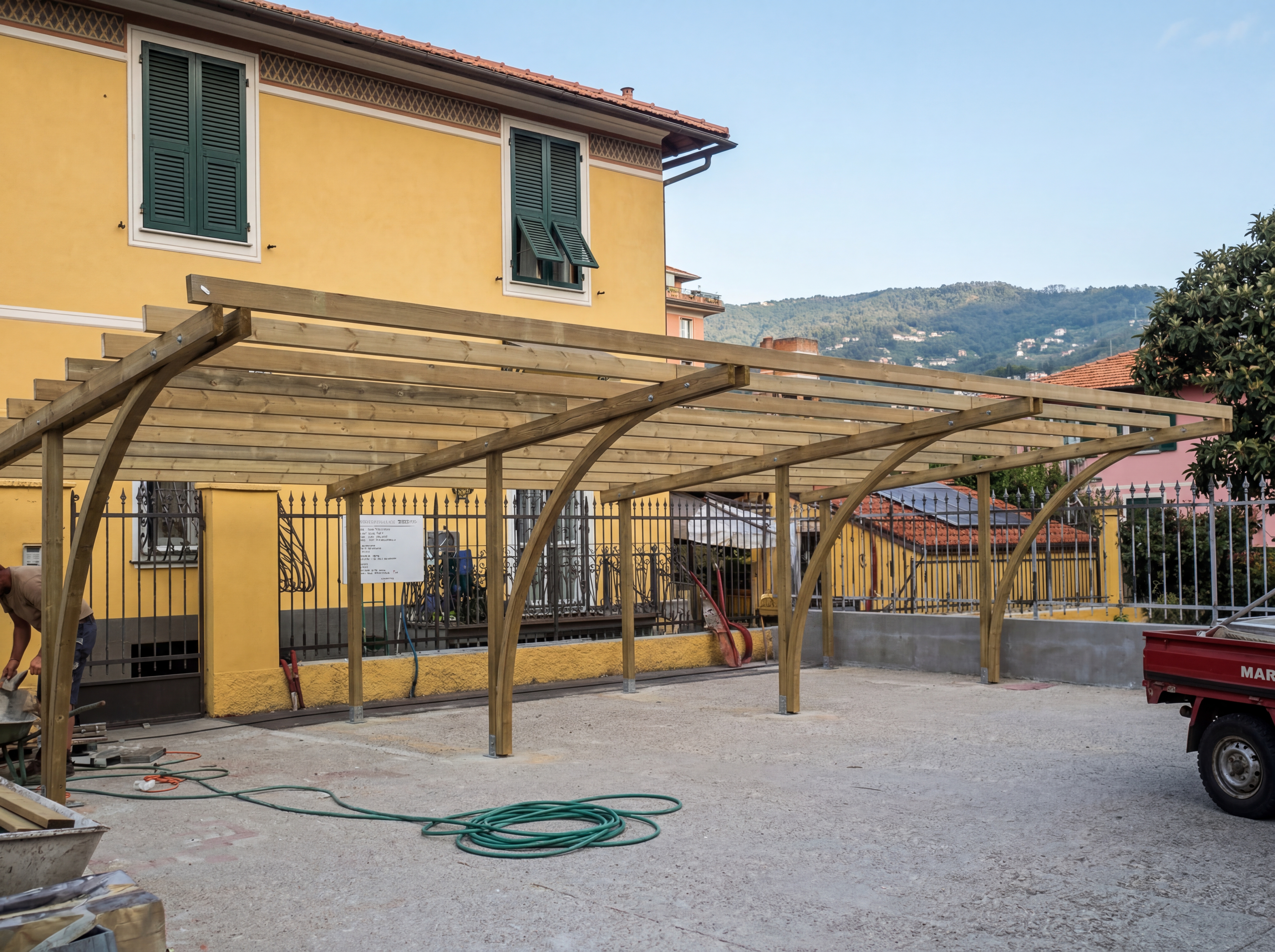 Preparazione e posa portapali